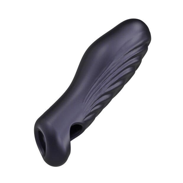MANWAN Ryzer Penisverlängerung und weiche Masturbationshülle Schwarz 16 cm