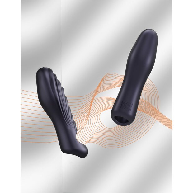MANWAN Ryzer Penisverlängerung und weiche Masturbationshülle Schwarz 16 cm
