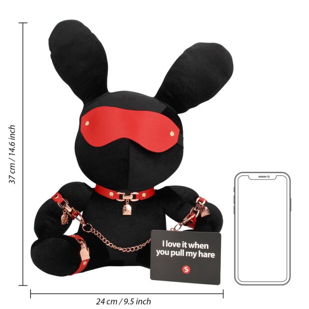 S-Line Rabbit Bondage - Velvet - Large - Black
