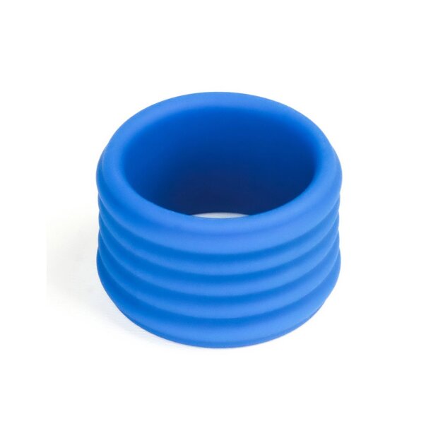 LoveToy Pinnacle Pro Deep Rib Grip Ring Blue
