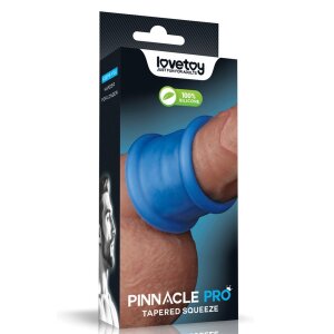 LoveToy Pinnacle Pro Tapered Squeeze Stretcher Blue