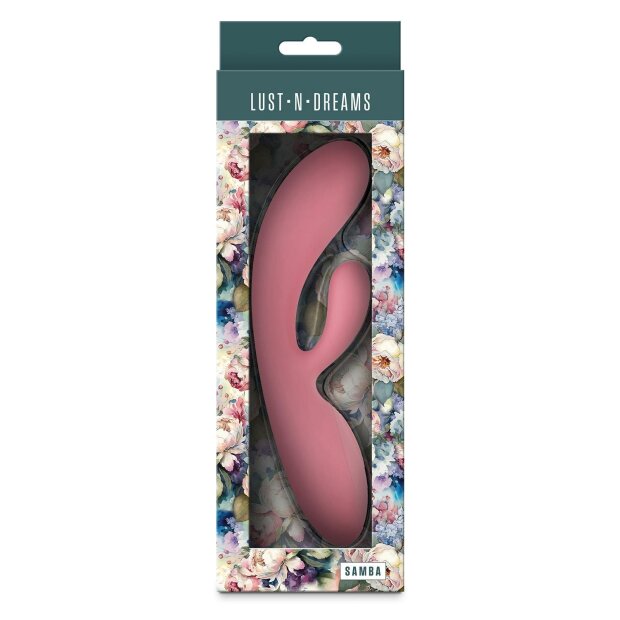 NS Novelties Lust-n-Dreams Samba Rabbit Vibrator Rosa 19,4 cm