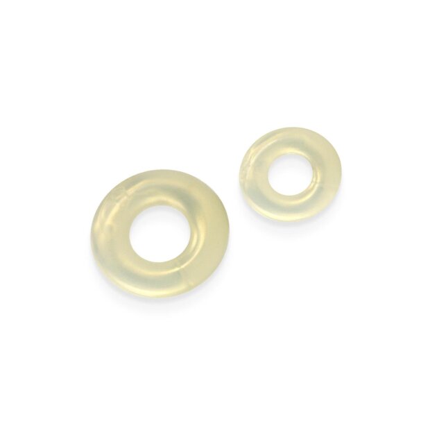 NS Novelties Fantasia Double Stack Ensemble de 2 Anneaux Péniens Transparent Ø 5 cm