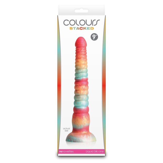 NS Novelties Colours Godemichet Stacked Multicolore 23 cm Ø 4,1 cm