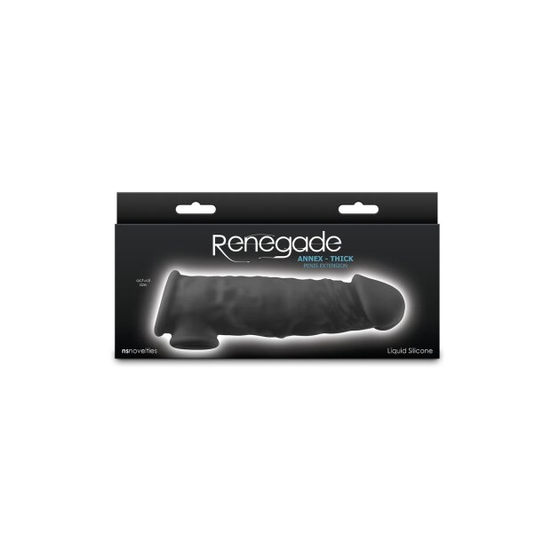 Ns Novelties Renegade Annex Penissleeve Schwarz 18,6 cm Ø 4,3 cm
