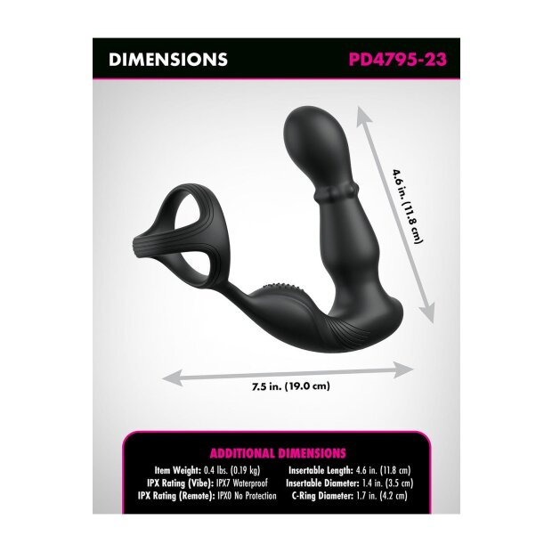 Pipedream Anal Fantasy Elite Ass-Gasm Slide & Glide Black