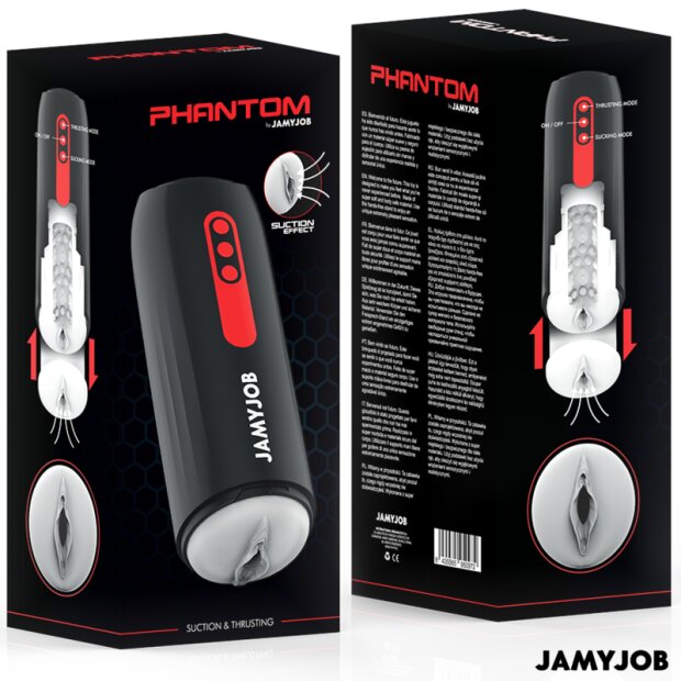 JAMYJOB Phantom Automatic Vagina Masturbator 5 Suction And Thrust Modes