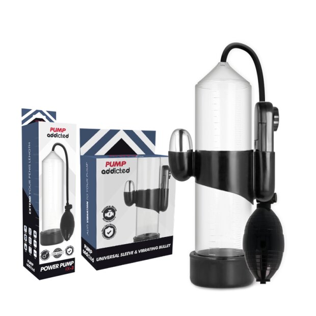PUMP ADDICTED RX3 Transparenter Vibrator Pumpe