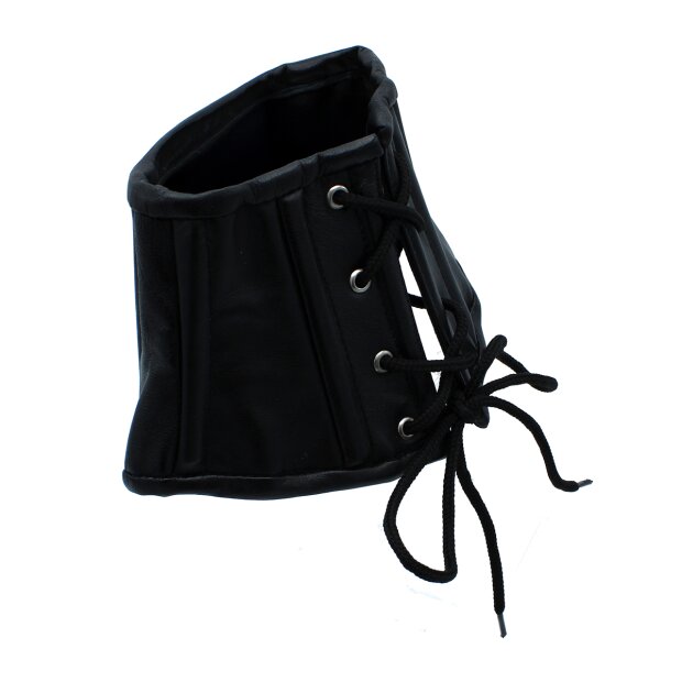 Kiotos Collier en Cuir style Corset Noir