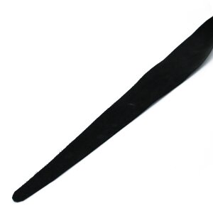 Kiotos Leather Whip with D-Ring Black Gold