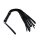 Kiotos Black Leather Flogger with Braided Handle
