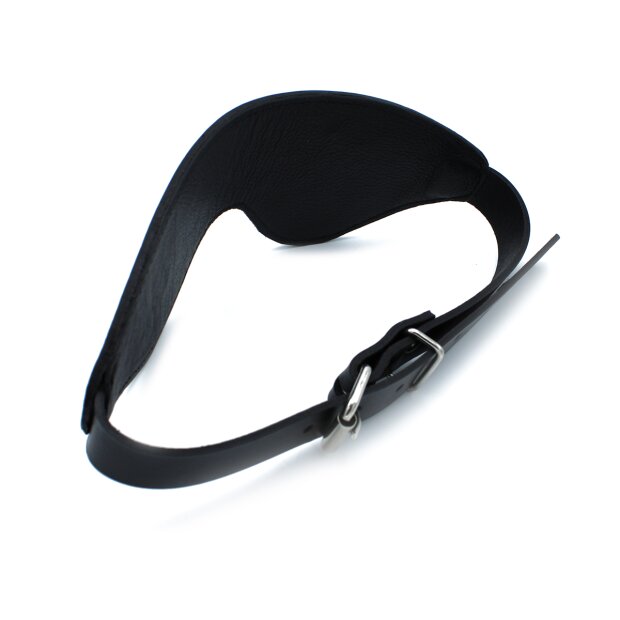 Kiotos Black Leather Blindfold