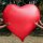 XXL heart shaped balloon 140 cm height