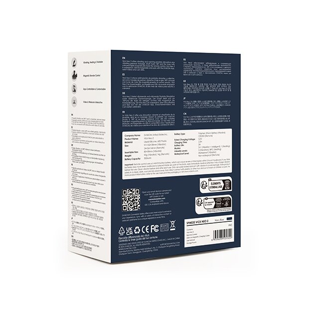 Svakom Vick Neo 2 Prostate Vibrator Blue