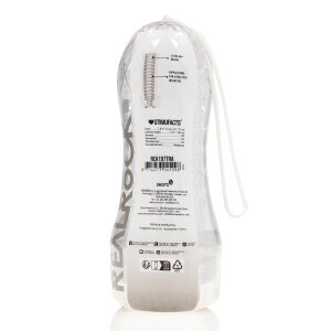 RealRock Easy Rider - Textured Masturbator - Transparent