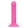Loveline Non-Phallic Vibrating Dildo - Medium - Powerful Pink