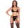 Straight Up 3 Pc Garter Set Black S/M - M/L