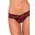 Rene Rofe Lingerie Crotchless Lace V-Thong Red S/M - M/L