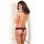 Rene Rofe Lingerie Crotchless Lace V-Thong Red S/M - M/L