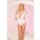 Lace To The Top Bodysuit White S/M - M/L