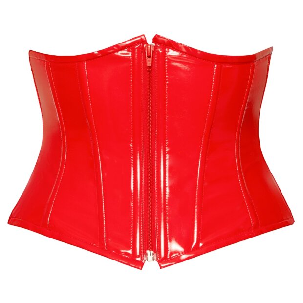 Black Level Vinyl Waist Cincher red L
