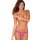 Rene Rofe Lingerie Crotchless Lace V-Thong Purple S/M - M/L