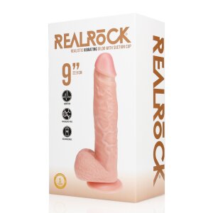 RealRock Vibrating Regular Straight Cock with Balls - 9 /...