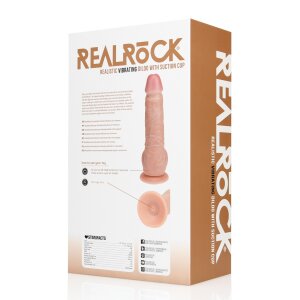 RealRock Vibrating Regular Straight Cock with Balls - 9 /...