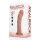 RealRock Vibrating and Rotating Regular Curved Cock - 8 / 20,5 cm - Tan