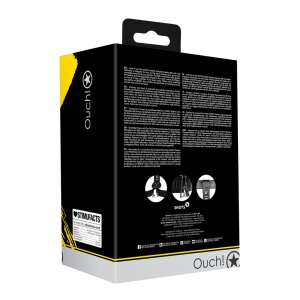 PU Leather Female Chastity Belt with Leg Restraint - Black