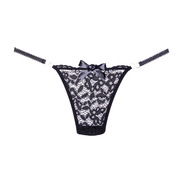 Allure Lace Thong One Size Black