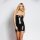 Allure The Kissable Kitten Wetlook Dress S/M Black