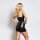Allure The Kissable Kitten Wetlook Dress S/M Black