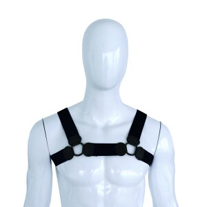 Kiotos Elastic Chest Harness L/XL Black 110–130 cm