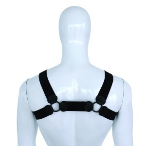 Kiotos Elastic Chest Harness L/XL Black 110–130 cm