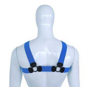 Kiotos Elastic Chest Harness L/XL Blue 110–130 cm