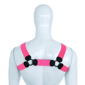 Kiotos Elastic Chest Harness L/XL Pink 110–130 cm