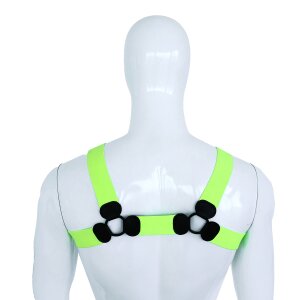 Kiotos Elastic Chest Harness L/XL Green 110–130 cm