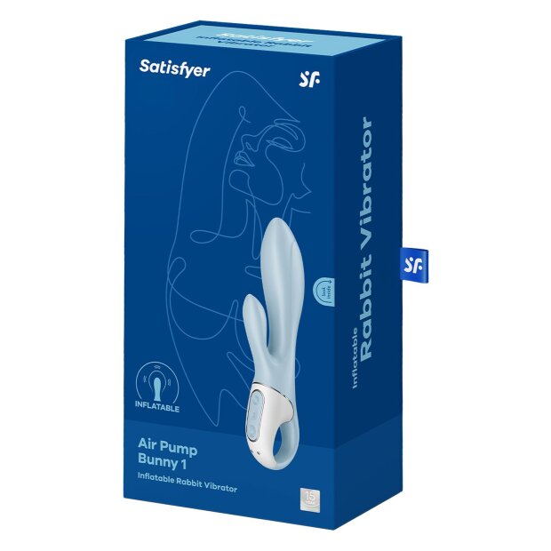 Satisfyer Air Pump Bunny 1 Light Blue
