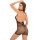 Take Me Fishnet Mini Dress Black Onesize - Queensize