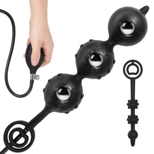 Inflate Gear Aufblasbare Strukturierte Analkette