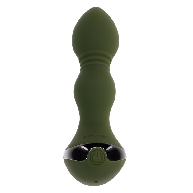 Evolved Lieutenant Vibrating Anal Plug - 12 cm