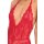 Spank Me Strap-Back Lace Teddy Red S/M - M/L