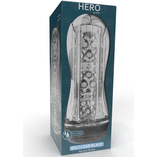ToyJoy Hero Big Clear Blast Vacuum Stroker Transparent