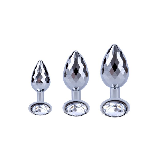 ToyJoy Anal Play Disco Diamond Plug Medium Silver 3,3 cm