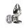 ToyJoy Anal Play Disco Diamond Plug Medium Silver 3,3 cm