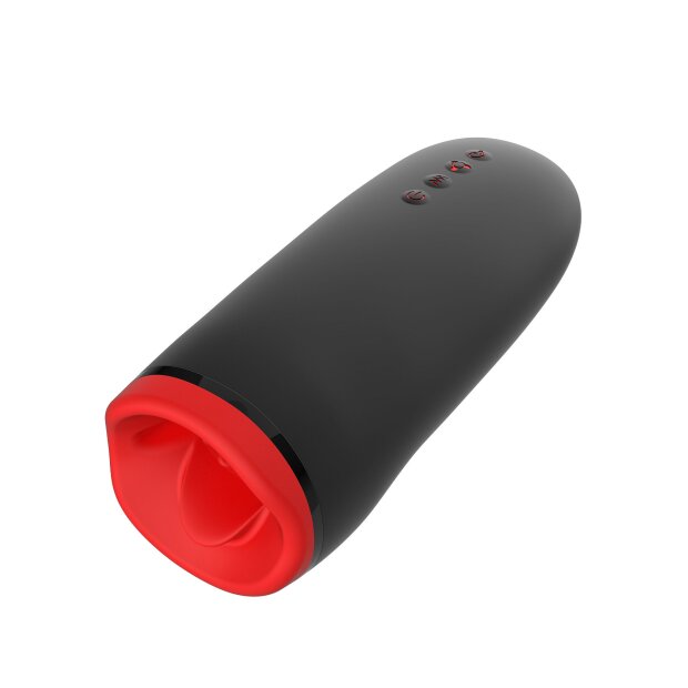 Hidden Desire Fusion X Beaded Tongue Masturbator Black