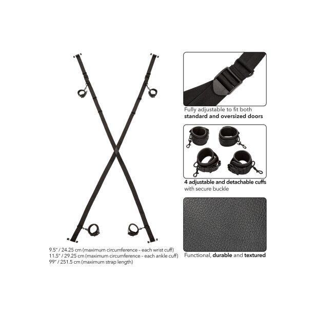 CalExotics Nocturnal Over The Door Cross Black