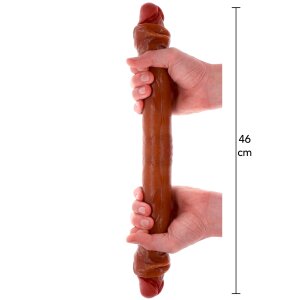 ToyJoy Get Real Silicone Foreskin Double Dong 46 cm...