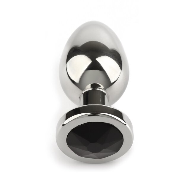 Mr. Steel Jewled Butt Plug Small Black 2,5 cm